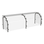 image of Atlas Metal CSG-5A Stationary Sneeze Guard