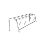 image of Atlas Metal PRGT-5 Stationary Sneeze Guard