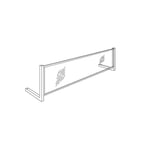 image of Atlas Metal PRVC-5 Stationary Sneeze Guard