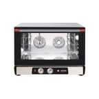 image of Axis AX-824RH Single Deck Full Size Electric Convection Oven with Manual Controls