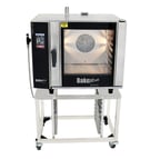 image of BakeMax BACFC Oven Equipment Stand w/ Open Base With Pan Slides, Holds 8 Trays