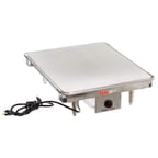 image of BakeMax BMTXW1620 17" Tortilla Warmer Grill, 16"x20" Flat Surface Platen, 1800W, 120V