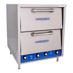 image of Bakers Pride P48-BL 26" Electric Countertop Pizza Bake Oven w/ 2 Decks, Thermostatic Controls