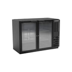 image of Beverage Air BB48HC-1-G-B 48" Two Section Back Bar Cooler with Glass Door, 12.4 cu. ft.