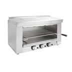 image of Black Diamond BDCHM-36/NG 35" Natural Gas Cheesemelter w/ 3 Burners, 4 Rack Positions