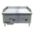 image of Black Diamond BDECTG-48/NG 48" Countertop Gas Griddle with Manual Controls, 3/4" Steel Plate, 120.000 BTU