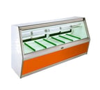 image of MarcRefrig BDL-10R 118" Double Duty Flat Refrigerated Meat Display Case, Remote