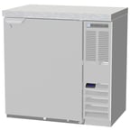 image of Beverage Air BB36HC-1-F-S-27 36" 1 Section Black Back Bar Cooler with Solid Door