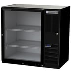 image of Beverage Air BB36HC-1-G-B 36" One Section Back Bar Cooler with Glass Door, 8.36 cu. ft.