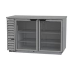 image of Beverage Air BB58HC-1-FG-S 59" 2 Section Stainless Steel Back Bar Cooler with Glass Door