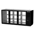 image of Beverage Air BB72HC-1-FG-PT-B 72" Pass-Thru Glass Door Back Bar Refrigerator