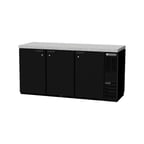 image of Beverage Air BB72HC-1-F-PT-B-27 72" Pass-Thru Solid Door Back Bar Cooler
