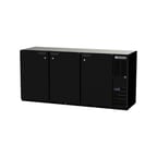image of Beverage Air BB72HC-1-F-PT-B 72" Pass-Thru Solid Door Back Bar Refrigerator