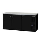 image of Beverage Air BB72HC-1-PT-B-27 72" Pass-Thru Solid Door Back Bar Refrigerator