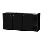 image of Beverage Air BB72HC-1-PT-B 72" Pass-Thru Solid Door Back Bar Cooler