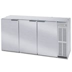 image of Beverage Air BB72HC-1-PT-S-27 72" Pass-Thru Solid Door Back Bar Refrigerator