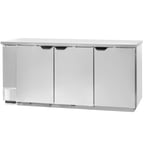 image of Beverage Air BB78HC-1-F-S 79" 3 Section Back Bar Refrigerator with Solid Door