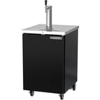 image of Beverage Air DD24HC-1-B 24" Draft Beer Cooler w/ 1 Keg, 7.66 cu. ft., 1 Single-Tap Tower