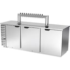 image of Beverage Air DD94HC-1-S-12T 95" Draft Beer Cooler w/ 5 Kegs, 37.82 cu. ft., 12 Taps