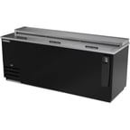 image of Beverage Air DW79HC-B-29 80" Deep Well Bottle Cooler w/ 3 Sliding Lids, 5 Dividers, 24.1 cu. ft.
