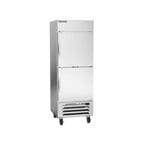 image of Beverage Air HBF27HC-1-HS 30" One Section Reach-In Freezer w/ 2 Half Solid Door, Stainless Steel, 27 cu. ft.