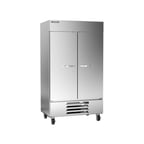 image of Beverage Air HBF44HC-1 47" Two Section Reach-In Freezer w/ 2 Solid Doors, Stainless Steel, 44 cu. ft.