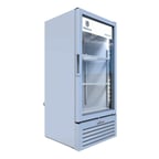 image of Beverage Air MT10-1W 24" 1-Section Marketeer Glass Door Merchandiser in White, 9.43 cu. ft.
