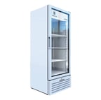 image of Beverage Air MT12-1W 24" 1-Section Marketeer Glass Door Merchandiser in White, 11.5 cu. ft.