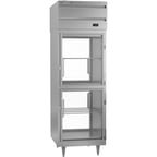 image of Beverage Air PFD1HC-1BHG 27" One Section Pass-Thru Freezer w/ 4 Glass Half Doors, 23 cu. ft.