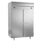 image of Beverage Air PRF24-24HC-1AS 52" 2-Section Reach-In Refrigerator/Freezer Combo w/ 2 Solid Doors