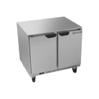 image of Beverage Air UCF36AHC 36" 2-Section Undercounter Freezer w/ 2 Doors, 8.69 cu. ft.