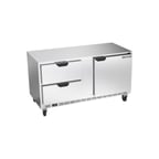 image of Beverage-Air UCFD60AHC-2 60" 2-Section Undercounter Freezer w/ 2 Drawers & 1 Door