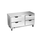 image of Beverage-Air UCFD60AHC-4 60" 2-Section Undercounter Freezer w/ 4 Drawers, 15.8 cu. ft.