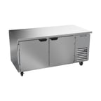 image of Beverage Air UCR67AHC 67" Two Section Undercounter Refrigerator w/ 2 Doors, 18.97 cu. ft.