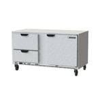 image of Beverage Air UCRD60AHC-2 60" Two Section Undercounter Refrigerator w/ 2 Drawers & 1 Door