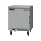 image of Beverage Air WTR27HC-FLT 27" 1-Section Worktop Refrigerator w/ 1 Door, 5.25 cu. ft.