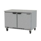 image of Beverage Air WTR48AHC-FLT 48" 2-Section WorkTop Refrigerator w/ 2 Doors, 11.8 cu. ft.