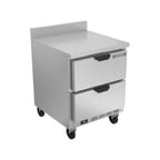 image of Beverage Air WTRD27AHC-2-FIP 27" 1-Section Worktop Refrigerator w/ 2 Drawers, 6.13 cu. ft.