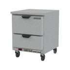 image of Beverage Air WTRD27AHC-2-FLT 27" 1-Section Worktop Refrigerator w/ 2 Drawers, 6.13 cu. ft.