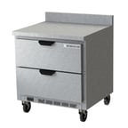 image of Beverage Air WTRD32AHC-2-FIP 32" 1-Section Worktop Refrigerator w/ 2 Drawers, 7.2 cu. ft.