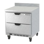 image of Beverage Air WTRD32AHC-2 32" 1-Section Worktop Refrigerator w/ 2 Drawers, 7.2 cu. ft.
