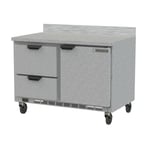 image of Beverage Air WTRD48AHC-2 48" 2-Section Worktop Refrigerator w/ 2 Drawers & 1 Door, 11.8 cu. ft.