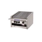 image of Bakers Pride L-24RS-R 24" Low Profile Countertop Gas Radiant Charbroiler w/ (4) Burners, 60.000 BTU