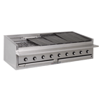 image of Bakers Pride L-72RS-R 72" Low Profile Countertop Gas Radiant Charbroiler w/ (16) Burners, 240.000 BTU