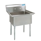 image of BK Resources BKS-1-15-14 20" (1) One Compartment Sink
