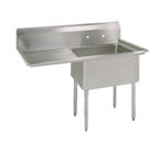 image of BK Resources BKS-1-1824-14-24L 44" (1) One Compartment Sink