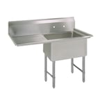 image of BK Resources BKS-1-1824-14-24LS 44" (1) One Compartment Sink