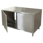 image of BK Resources CST-3036H2 36" Cabinet Base Hinged Doors Work Table