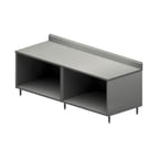 image of BK Resources CSTR5-3696 96" Cabinet Base Open Front Work Table