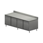 image of BK Resources CSTR5-3696HL 96" Cabinet Base Hinged Doors Work Table